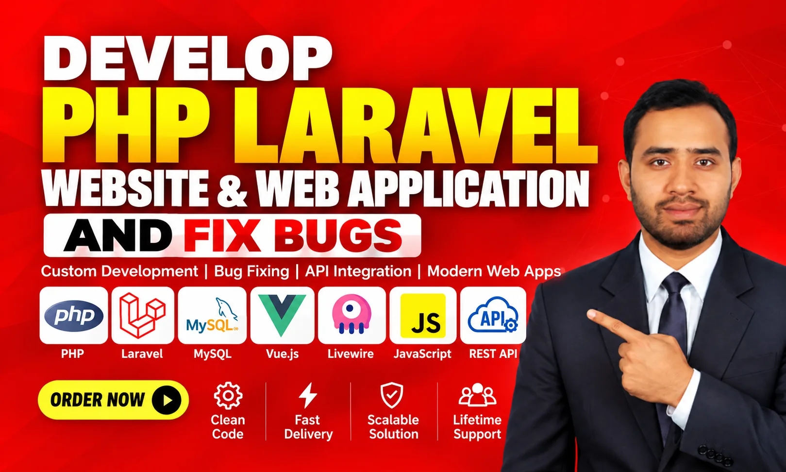 Custom Laravel web application development gig thumbnail